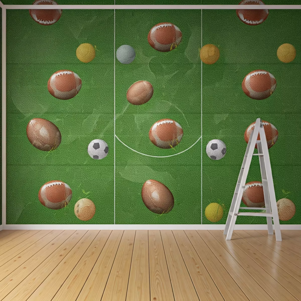 Colocación de papel pintado sobre habitación infantil Colocación de papel pintado sobre habitación infantil