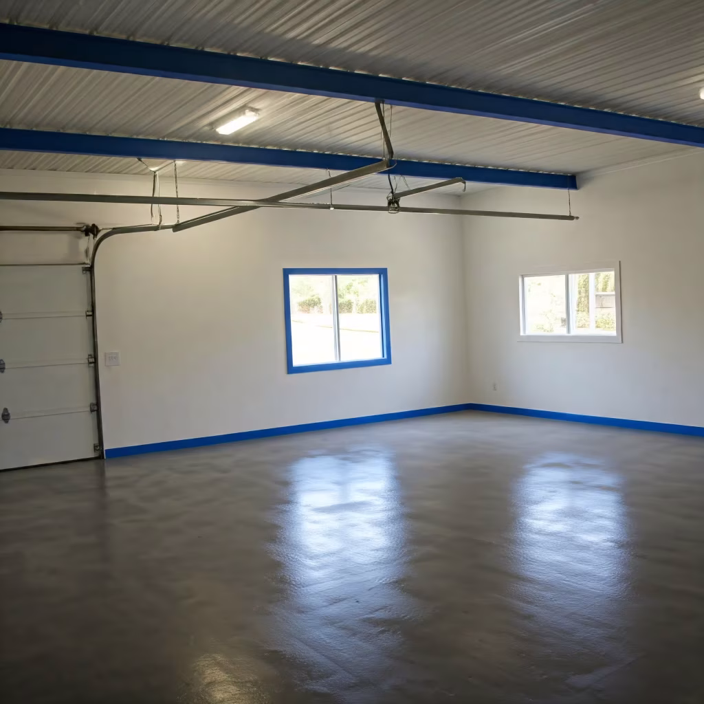 Pintura de un garaje de coches privado